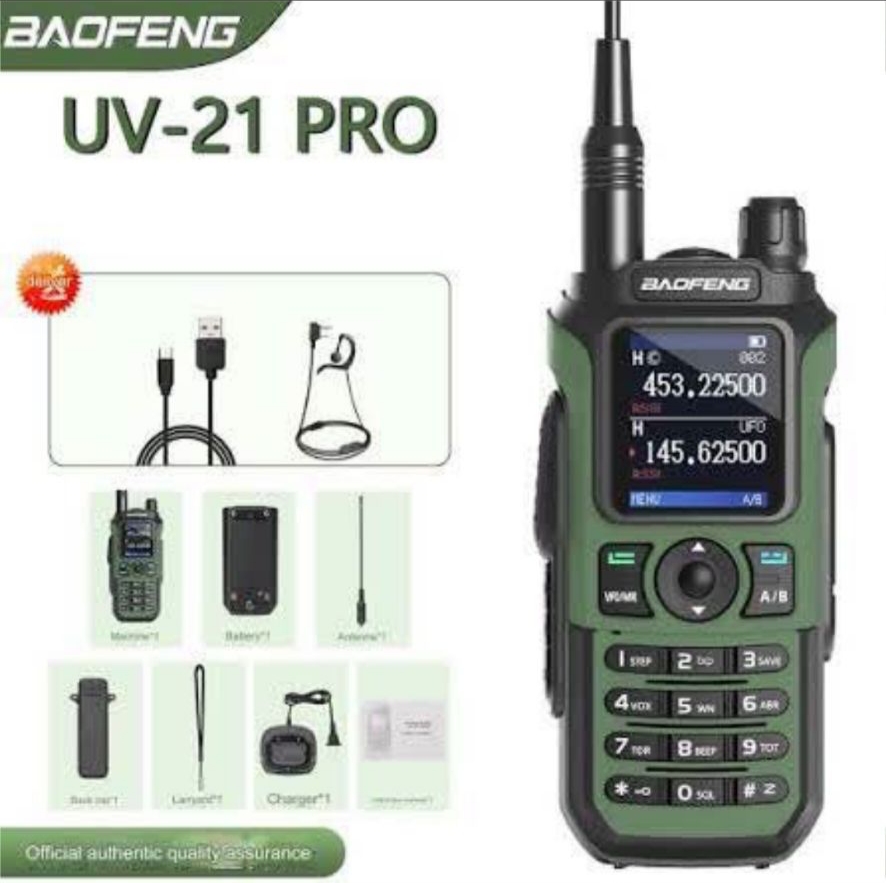 بی‌سیم حرفه‌ای Baofeng UV‑21 Pro – تولید هلدینگ امداد ایمن حسین